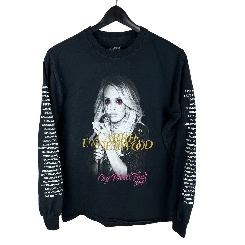 Mens Y2K Carrie Underwood Cry Pretty Tour Country Band Shirt Size M